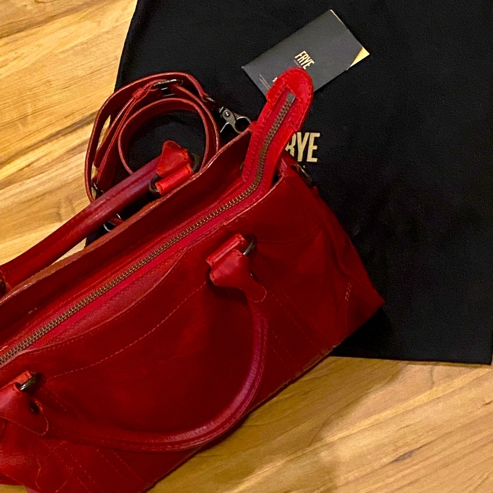 Frye Red Satchel